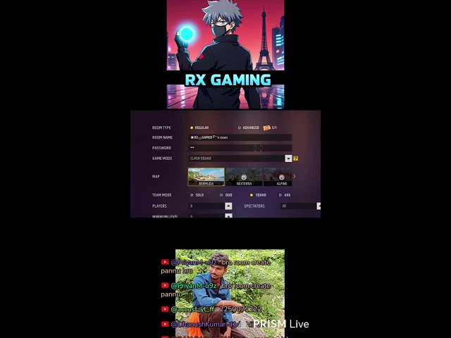 Live streaming of TN RX GAMING FF