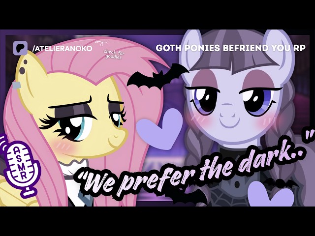 【MLP RP】💜🥀 Две готичные пони укрывают вас пледом и читают стихи...