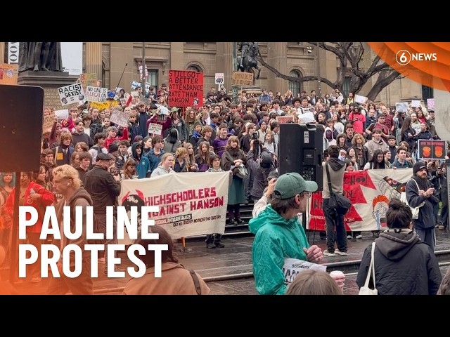Students walk out of class to protest Pauline Hanson
