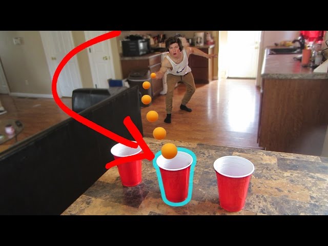 CRAZY PING PONG TRICK SHOT CHALLENGE!!!