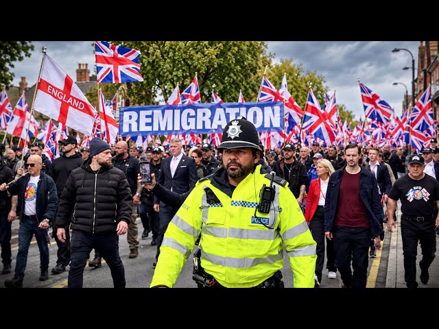 Марш Britain First в Тамворте