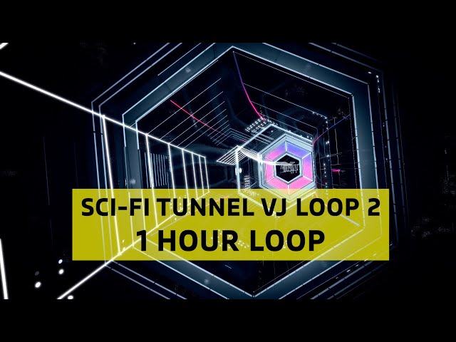 VJ Loop 2 | Sci-fi tunnel #vjloops #free #futuristic   #loop #background - 1 HOUR LOOP #nocopyright