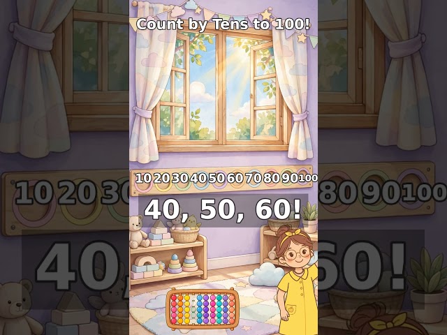 Count by Tens to 100 | Numbers Song #Shorts
