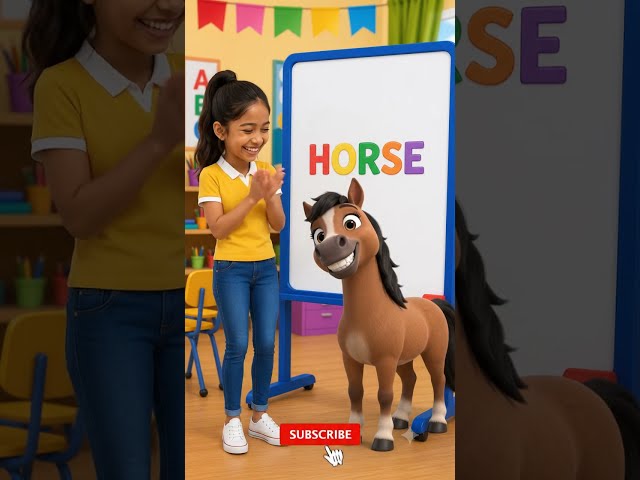 👉 Learn to Spell HORSE 🐴 | H for HORSE | Alphabet Spelling Fun for Kids