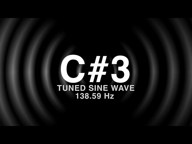 C#3 Tuned Sine Wave (138.59 Hz)