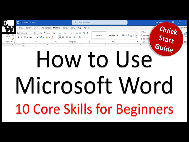 How to Use Microsoft Word (10 Skills in 10 Minutes!)