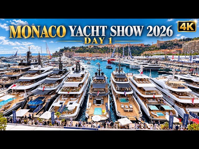 MONACO YACHT SHOW 2026 DAY 1 | Inside the World’s Most Exclusive Superyachts in 4K 