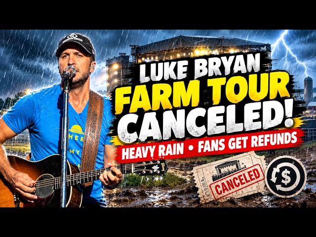 Luke Bryan’s Pennsylvania Farm Tour CANCELED! Heavy Rain Ruins Concert — Fans to Get Refunds