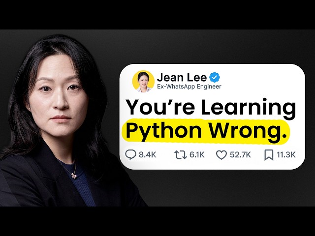 How I Would Learn Python FAST (if I could start over)