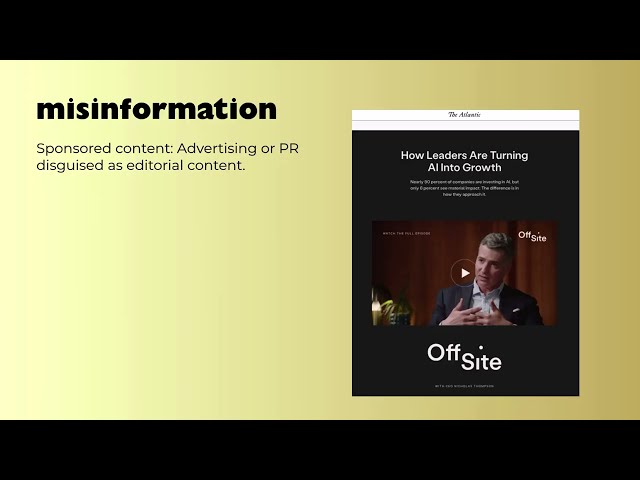 The Information Disorder Problem