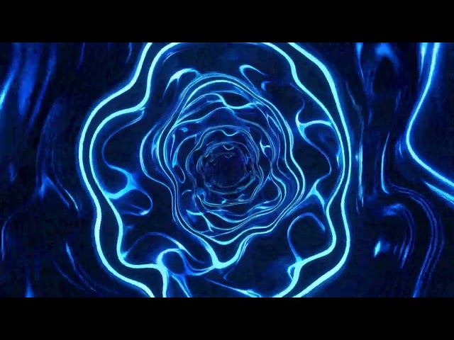 4 Hours Abstract Liquid Neon | Silent 4K VJ Loop, Glowing Lines & Motion Background