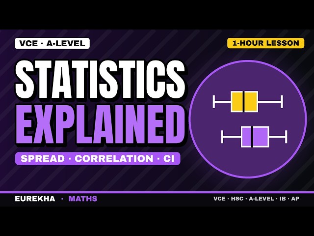 Statistics Explained: Sampling Bias, Standard Deviation, Correlation & Confidence Intervals | 1 Hour