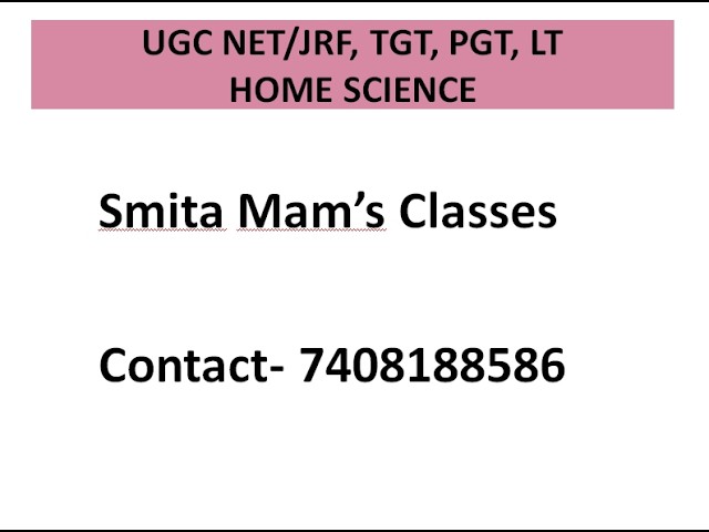 Home Science- Community Science-Child Development-Early childhood Development
