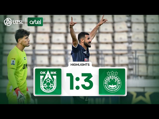 Superliga 21-tur. OKMK - Paxtakor bahsida kiritilgan gollar va xavfli vaziyatlar (Highlights)