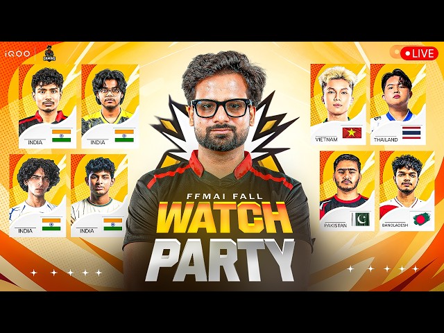 WATCHPARTY I FFMAI MAIN EVENT LIVE WITH  iQOO TOTAL GAMING ESPORTS TG FOZYAJAY #iQOO #iQOO15R