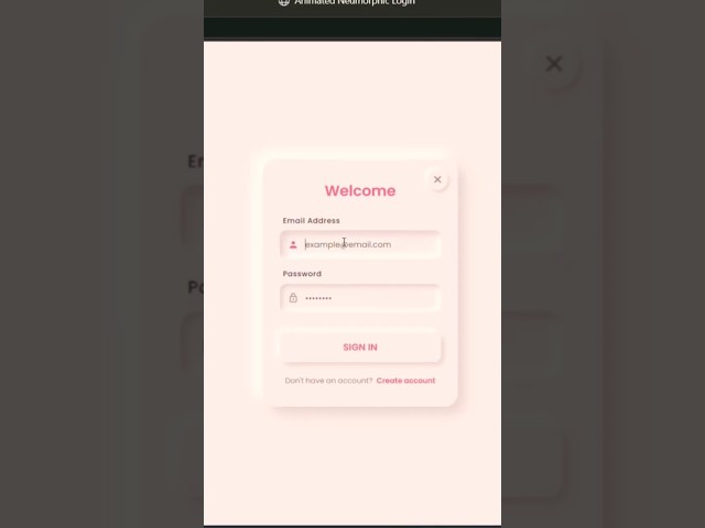 Create a Beautiful Neumorphic Login Form 😍 #htmlcss #webdevelopment