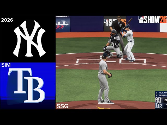 Yankees vs. Rays Simulaton | 10/2/26 | MLB The Show 26 PS5