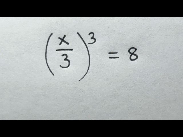 Solve for x in this nice Algebra equation | Math Olympiad Mathematics