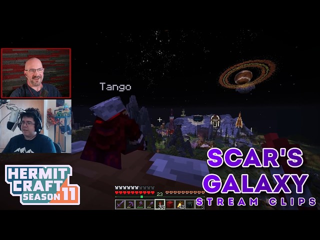 Tango & Cub React To Scar's Galaxy | Stream Clips | Hermitcraft Season 11