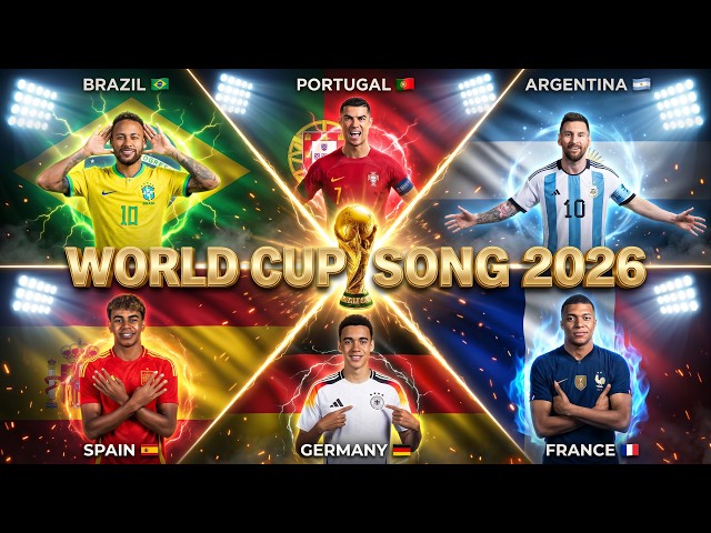 🎵 World Cup Songs Battle 2026 🌍 ¿Quién es el Mejor? | Brasil vs Portugal vs Argentina vs España vs..
