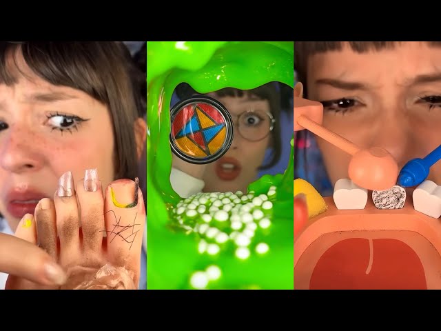 ASMR CLEANING EYE FOOT EAR TEETH BRAIN
