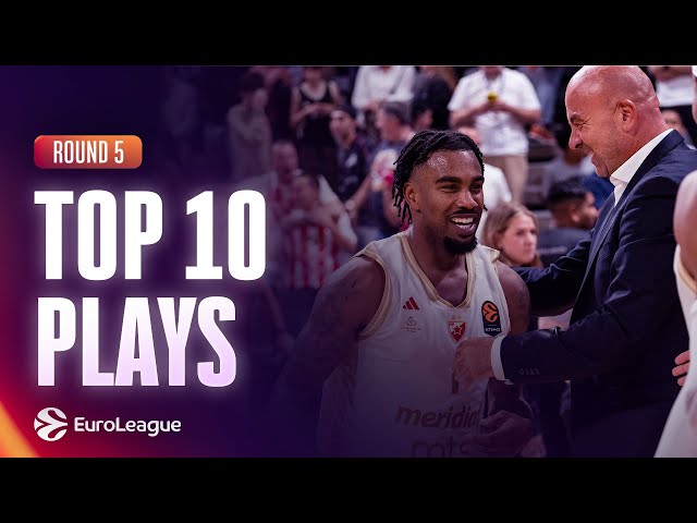 TOP 10 PLAYS | GAME-WINNERS, DUNKS & CLUTCH MOMENTS! | RS ROUND 5 | EUROLEAGUE BASKETBALL