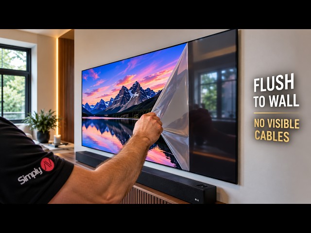 LG OLED evo G6 77” Unboxing & Wall Mount | Hidden Cables!