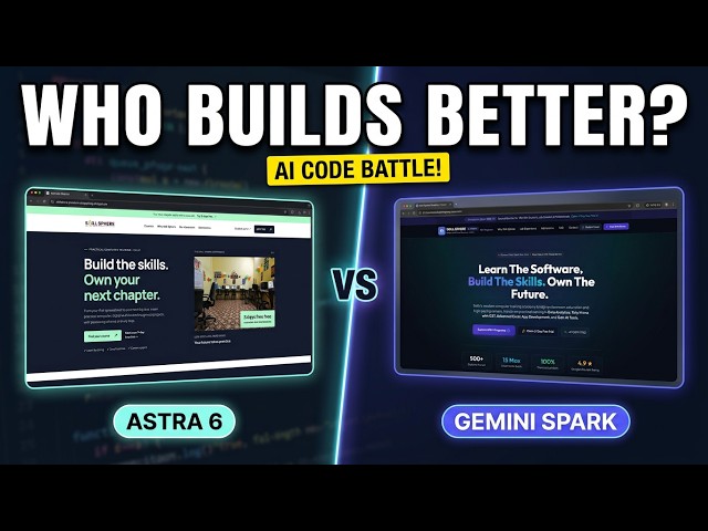 Astra 6 vs Gemini Spark — Which AI Builds Better Websites? 🤯 | Real Test
