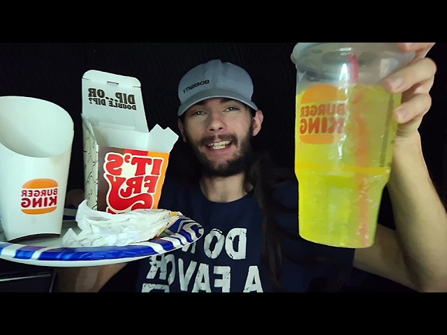 ASMR Mukbangin Burger King