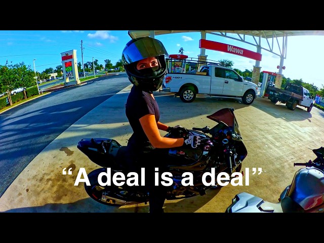 Random Biker Girl Agrees To Date If I Can Wheelie My S1000RR