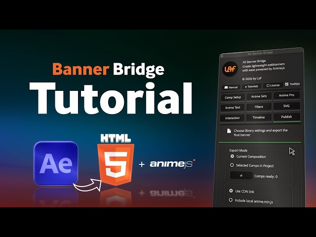 AE Banner Bridge for After Effects Tutorial