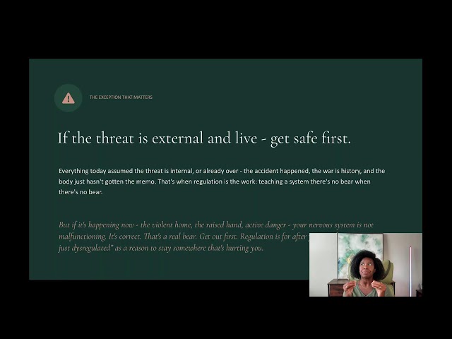 The Threat You Can't See: Internal vs. External Danger and How Your Nervous System Responds