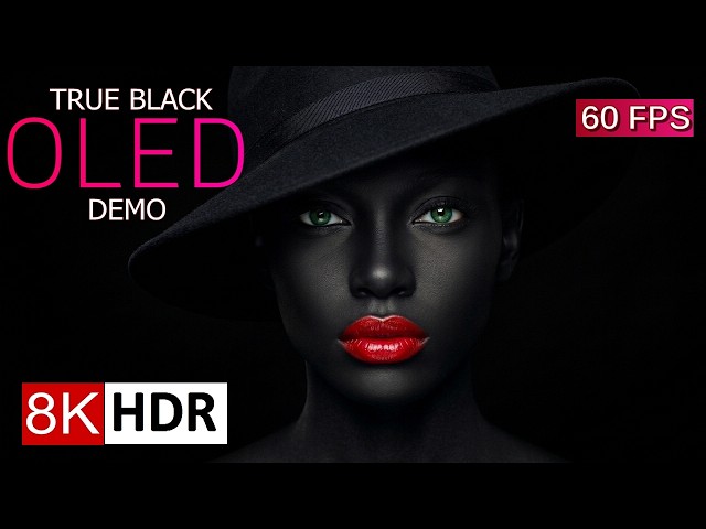 OLED True Black Test - 8K HDR 60FPS TV Screen Demo
