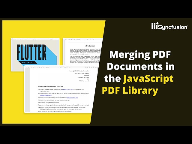 Merging PDF Documents in the JavaScript PDF Library