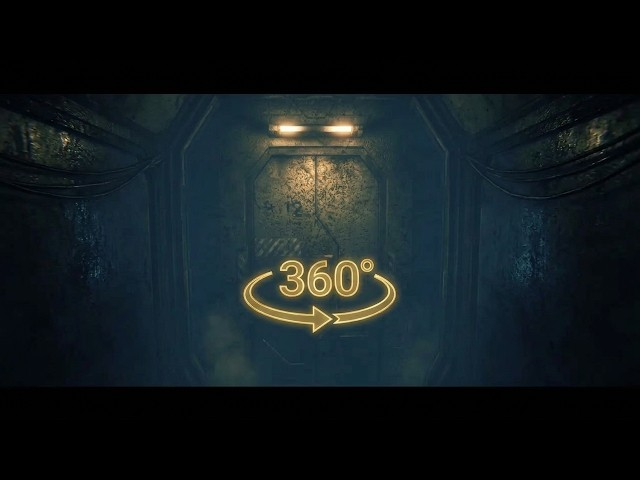 Abandoned Space Station Sci-Fi Ambience: 360° Video Focus & Deep Work