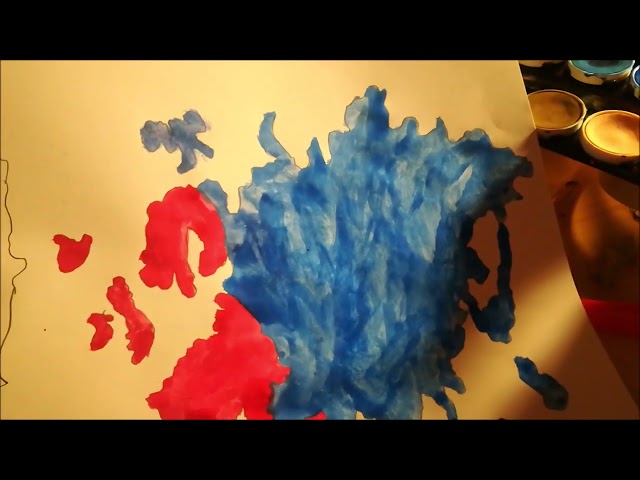 DIY Painting in the World Map of Continents