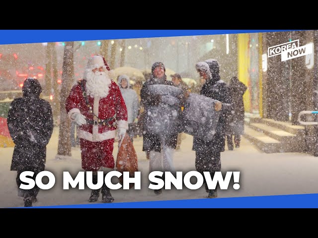 Seoul’s first snowfall, freezing cold paralyzes traffic during rush hour