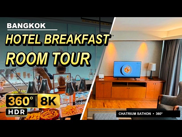Chatrium Sathon Bangkok in 360° | Breakfast & Room Tour | 8K HDR