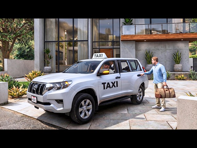 GTA 5 - Calm and Realistic Taxi Driving Job in Toyota Prado GX | 4K Gameplay
