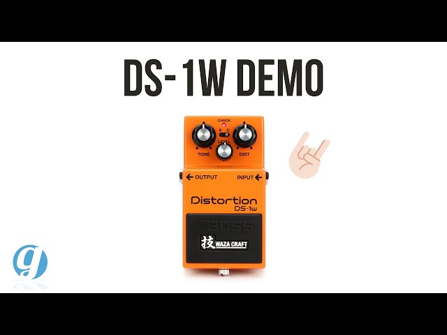 Boss DS-1w Waza Craft Demo (no talking) #bosspedals #guitarpedals
