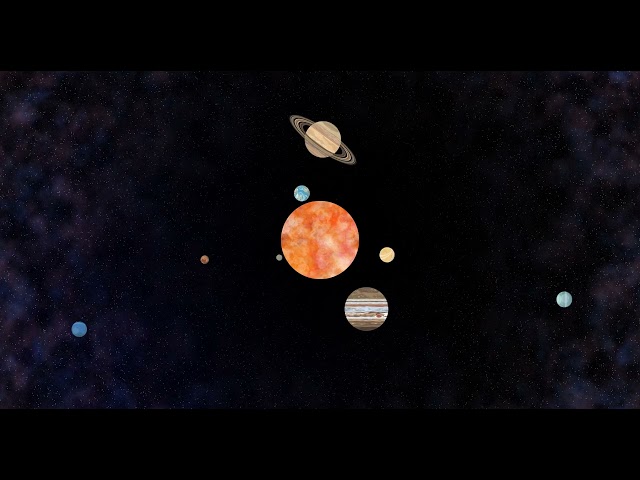 Solar System - Seamless Loop | Animated Background | 4K 60fps