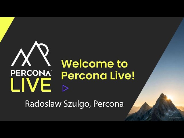 Ready for the Agentic Era   Where Percona for MongoDB Is Going Next - Radoslaw Szulgo, Percona
