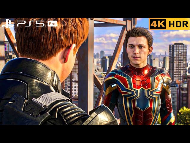 (PS5 PRO) Tom Holland & Venom Save Tombstone From Kraven’s Hunters | 4K HDR