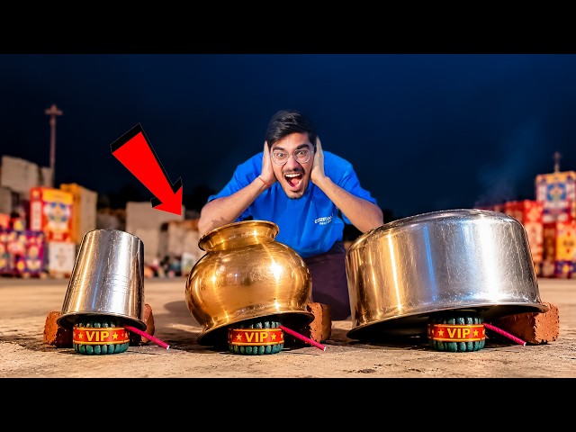 Diwali Sutli Bomb VS Steel Glass | VIP sent the glass flying into the sky