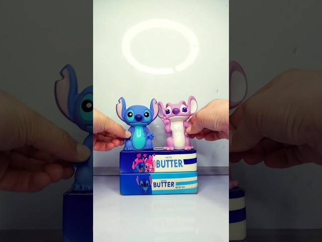 Purple and Blue STITCH with Squishy #squishy #funny #stitch #youtubeshorts #shorts