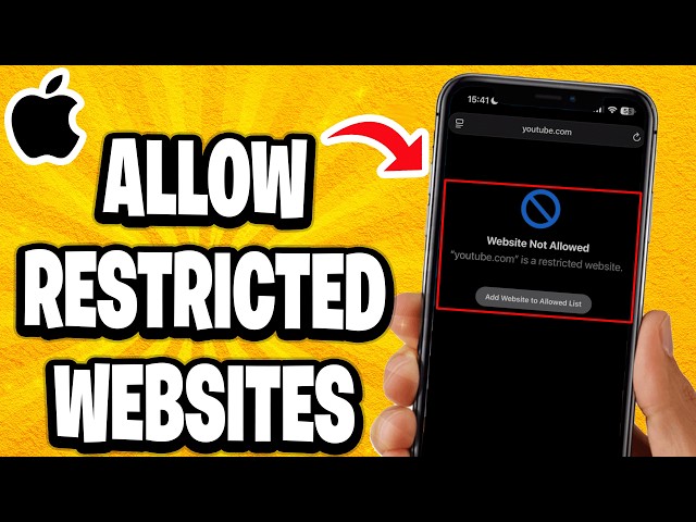 How To Allow Restricted Websites On iPhone