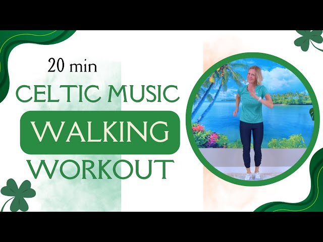 20 Minute Walking Workout at Home 🍀 Fun Low Impact Cardio with Celtic Music