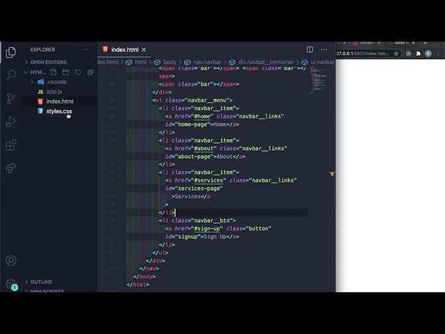 HTML CSS Javascript Website Tutorial