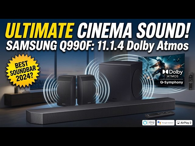Samsung Q990F Soundbar Review (2025) 🔥 11.1.4ch Dolby Atmos Home Theater!