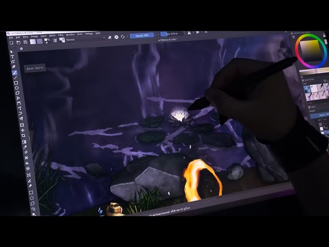 Shading A Comic Panel Part 5: The Lake (Timelapse)
